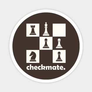 Checkmate - Chess | White Magnet